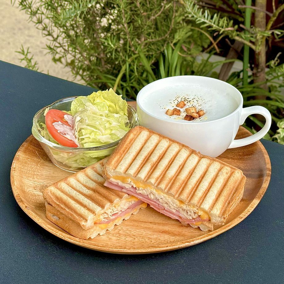 ミート＆チーズホットサンドセット