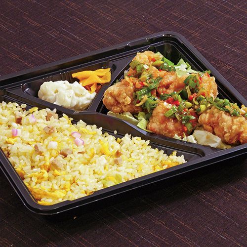 五目炒飯＆油淋鶏弁当