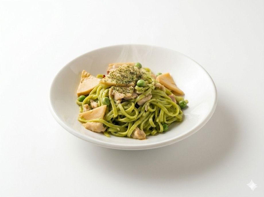 真鯛と東京産筍のペペロンチーノ