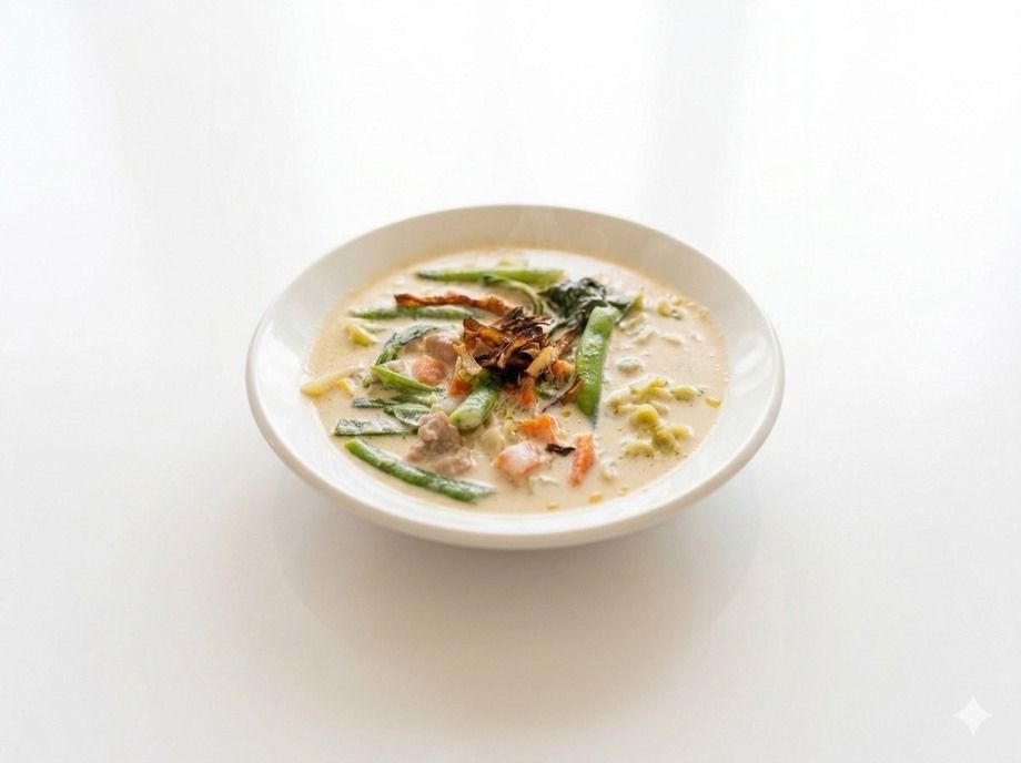 新牛蒡と新野菜のクリームスープ