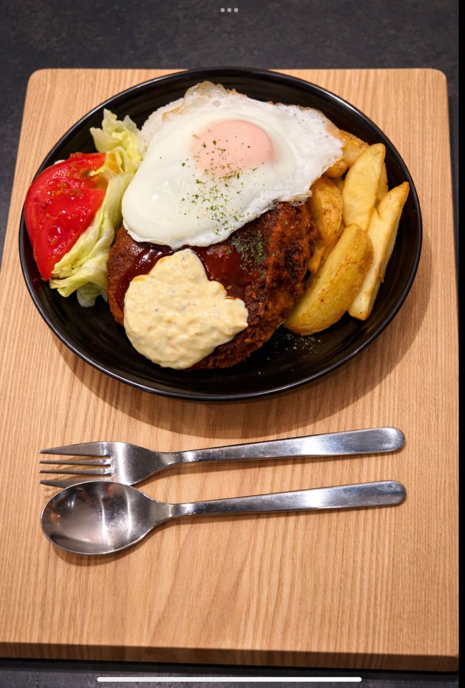 手作りメンチカツプレート