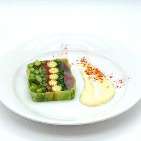 春の野菜とアジのテリーヌ