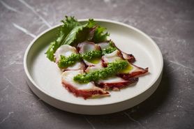 タコのカルパッチョ山椒ソース