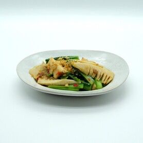 筍と青菜のタイ味噌炒め