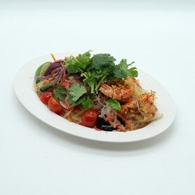 富山県産ホタルイカと海老の海鮮ヤムウンセン