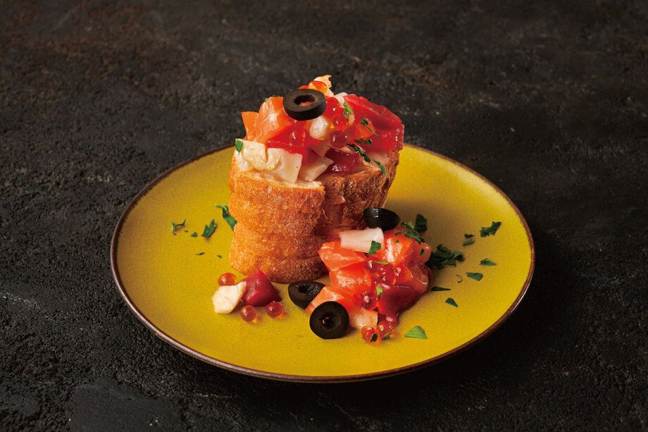 魚介のタルタルブルスケッタ