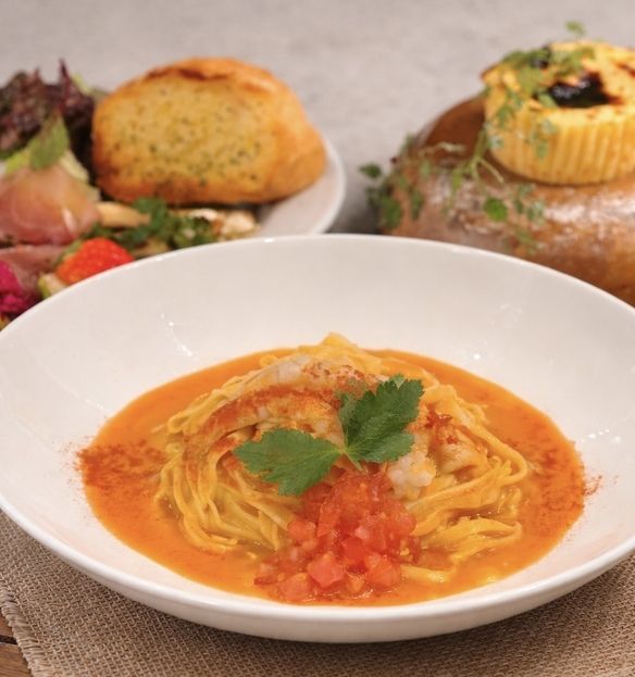 かなりお得なパスタコース(ドリンク、前菜盛り、スープ、デザート)