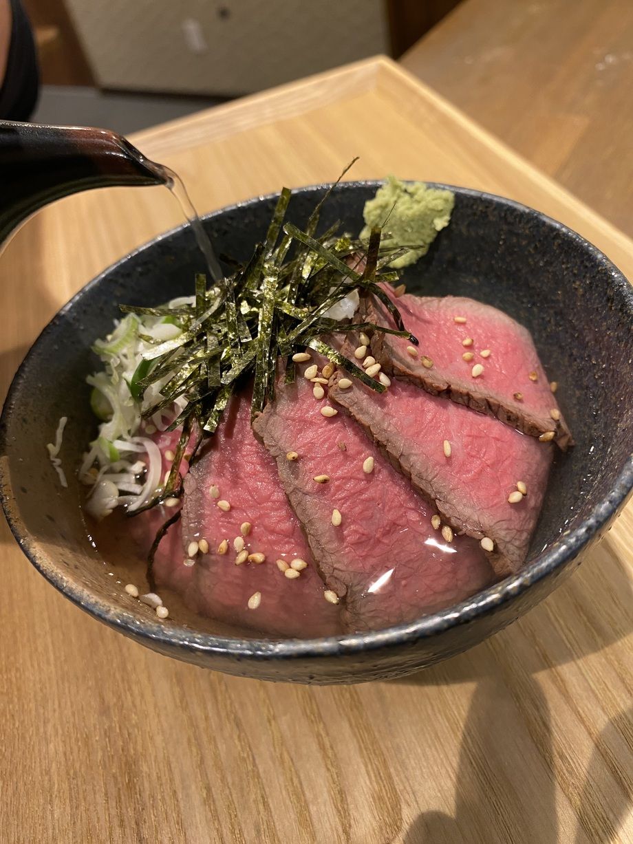 牛たたき茶漬け