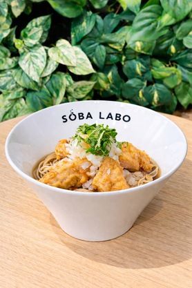 【ぶっかけ】　　とり天おろし蕎麦