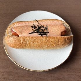 全粒粉パンの明太マヨドック