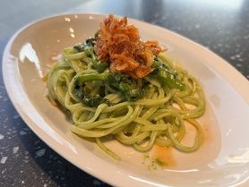 桜エビと菜の花のオイルパスタ