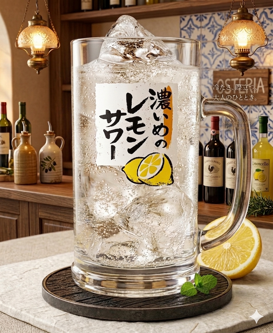 🌟2.5倍🌟メガ濃いめのレモンサワージョッキ