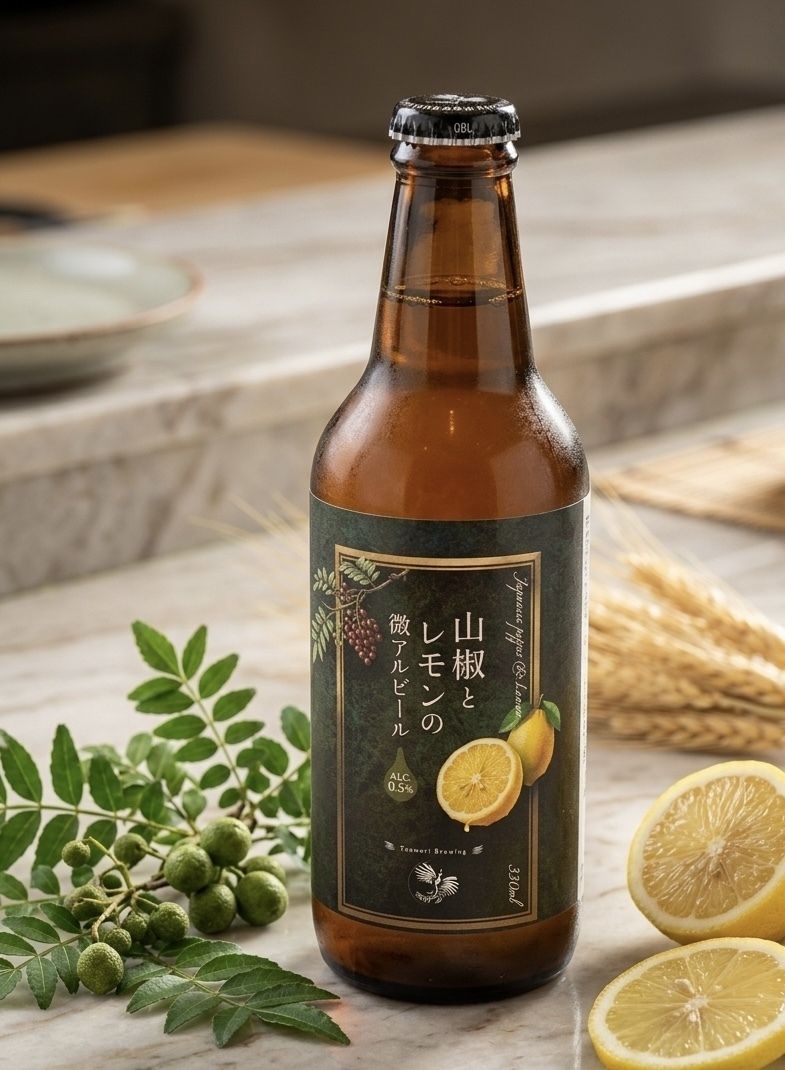 ⚠️数量限定⚠️山椒とレモンの微アルコールビール