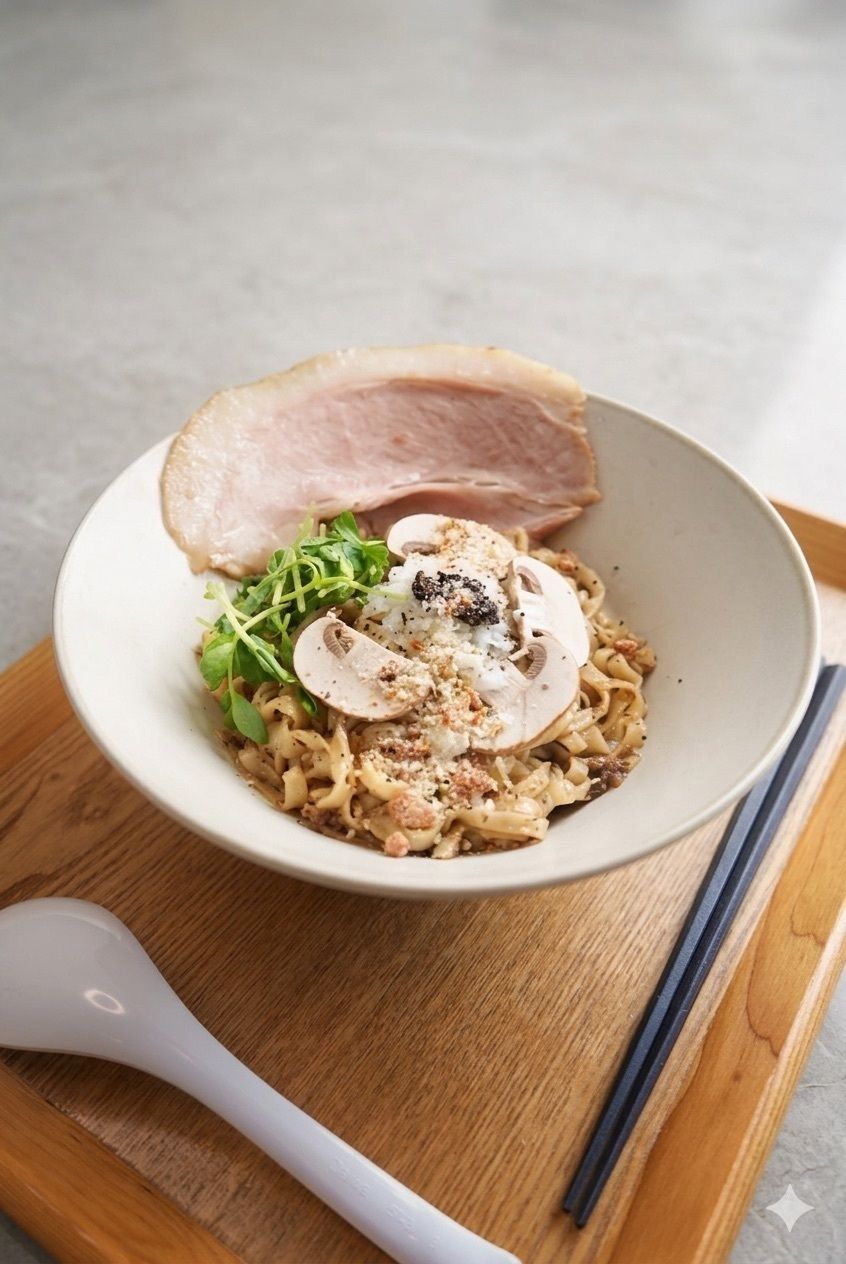 【✨香り爆弾✨】本気の贅沢ポルチーニまぜそば