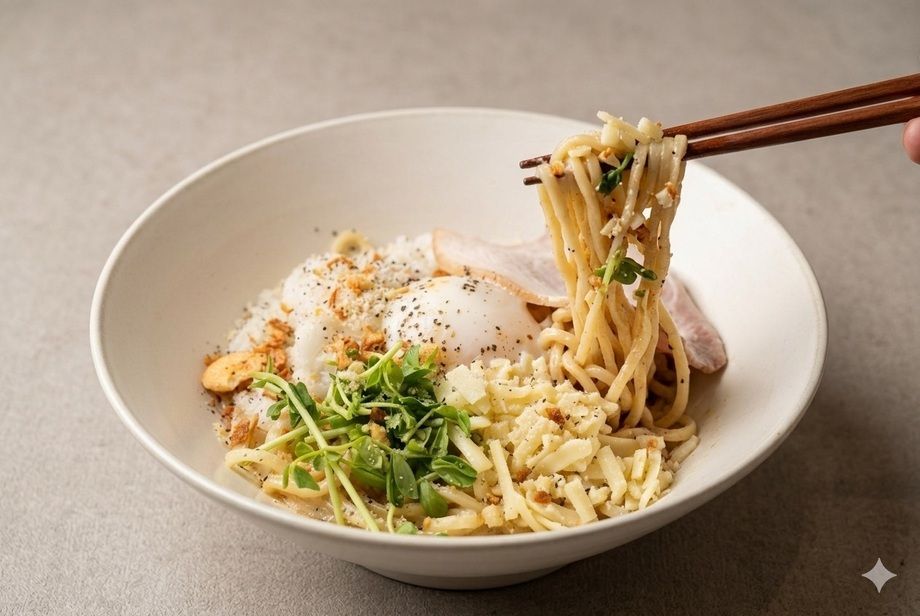 【✨シェフおすすめ✨】本気の濃厚カルボナーラまぜそば