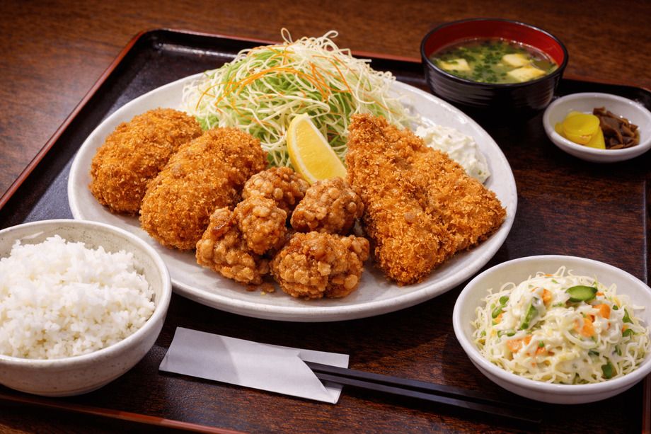 MIXフライ定食（1,100）