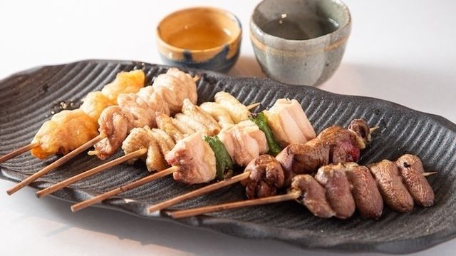 鶏の焼き鳥5本盛