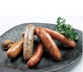 ソーセージの5種盛り合わせ