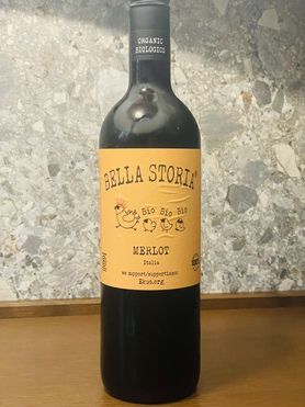 【赤ワイン】🍷BIO BIO BIO MERLOT BELLA STORIA🍷