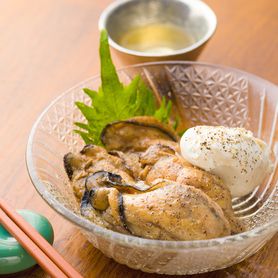 ■牡蠣の燻製とマスカルポーネ