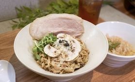 本気のポルチーニまぜそばlunchセット