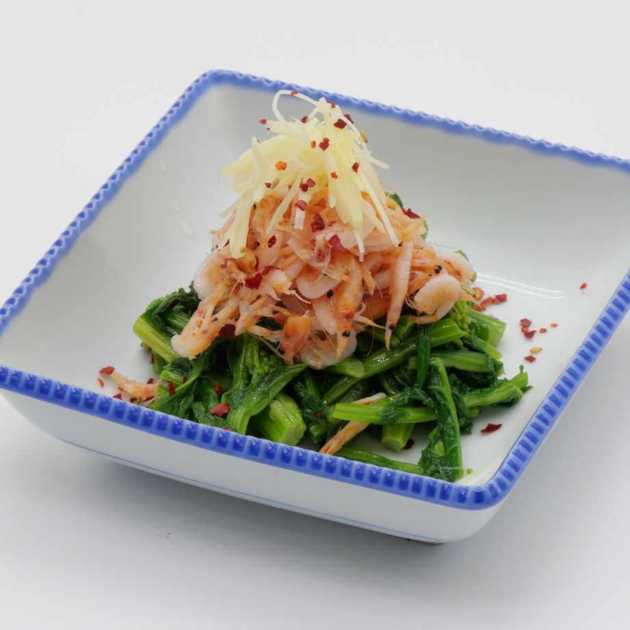 桜海老と菜の花の冷菜
