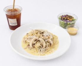 【ランチセット】選べる自家製生パスタ+フォカッチャ+サラダ+オーガニックアイスティー