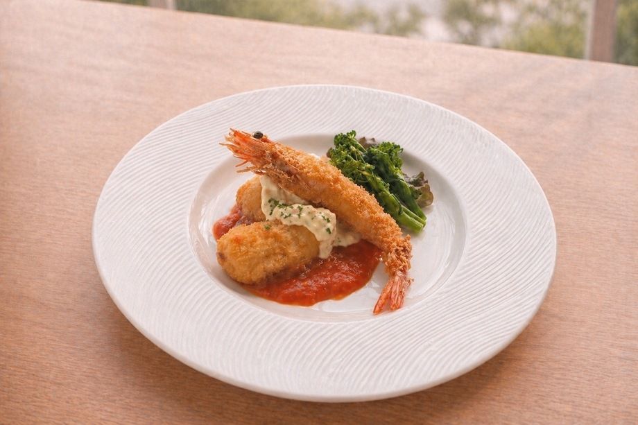 金華エビフライ＆カニクリームコロッケ（1650円）