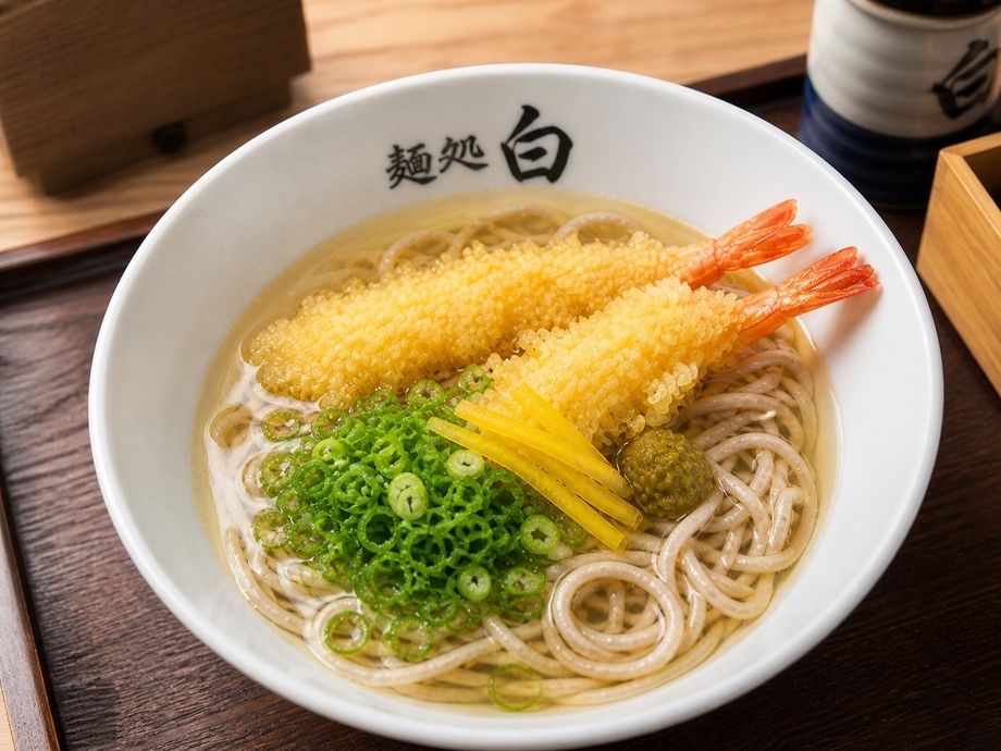鯛出汁そば　柚子風味