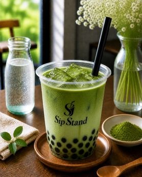 タピオカ抹茶ラテ