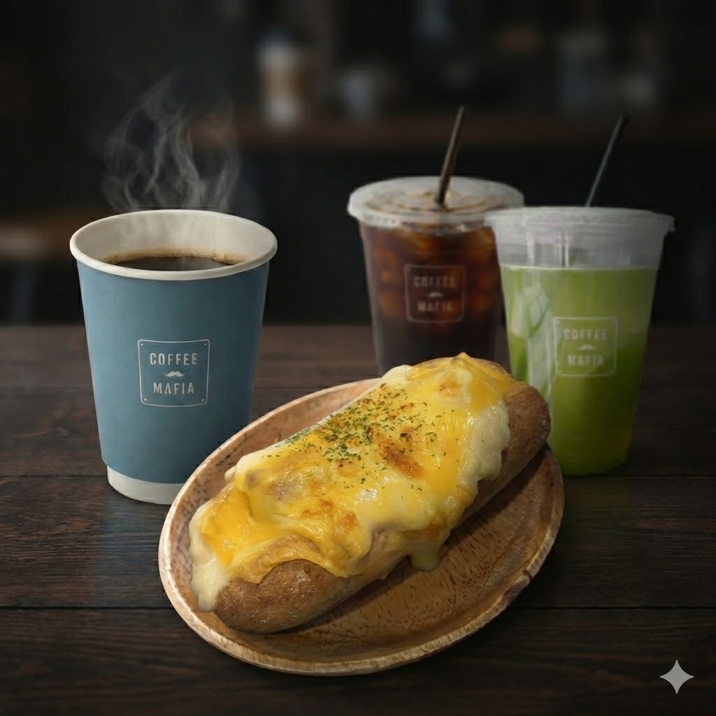全粒粉パンのWチーズ＆ グラタン風ホットドック  