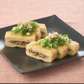 栃尾揚げ納豆チーズ