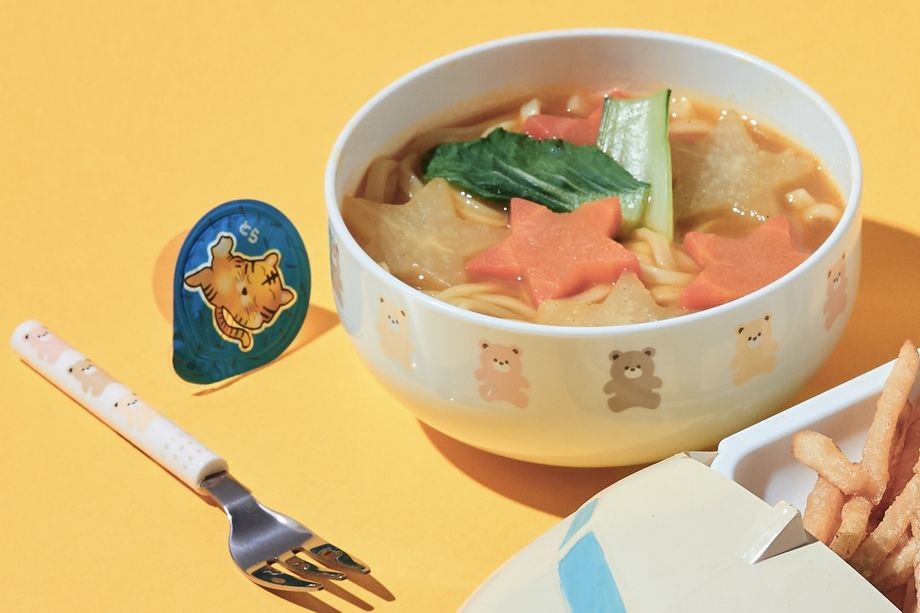 キラキラ野菜のカレーうどん