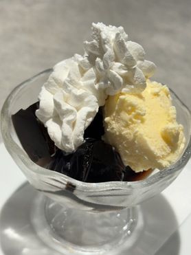 コーヒーゼリー(アイス乗せ)