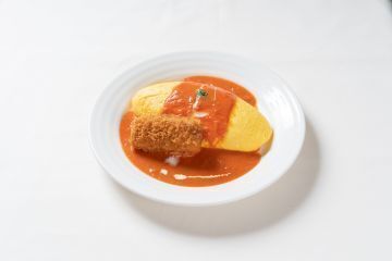 グラタンクリームコロッケのオムライス　(ソースが選べます)