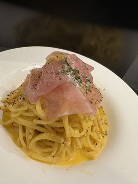 生ハムカルボナーラ
