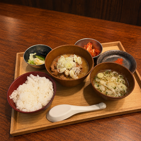 もつ煮定食