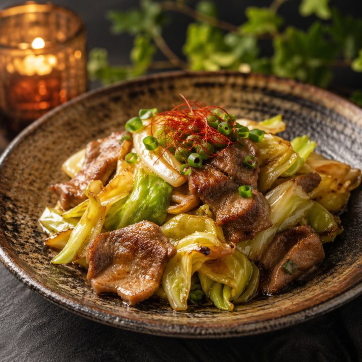 和歌山県産 猪肉と春キャベツの味噌バター炒め（2,728円）
