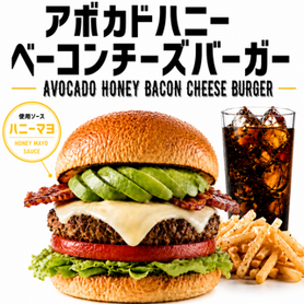 アボガドベーコンチーズバーガー