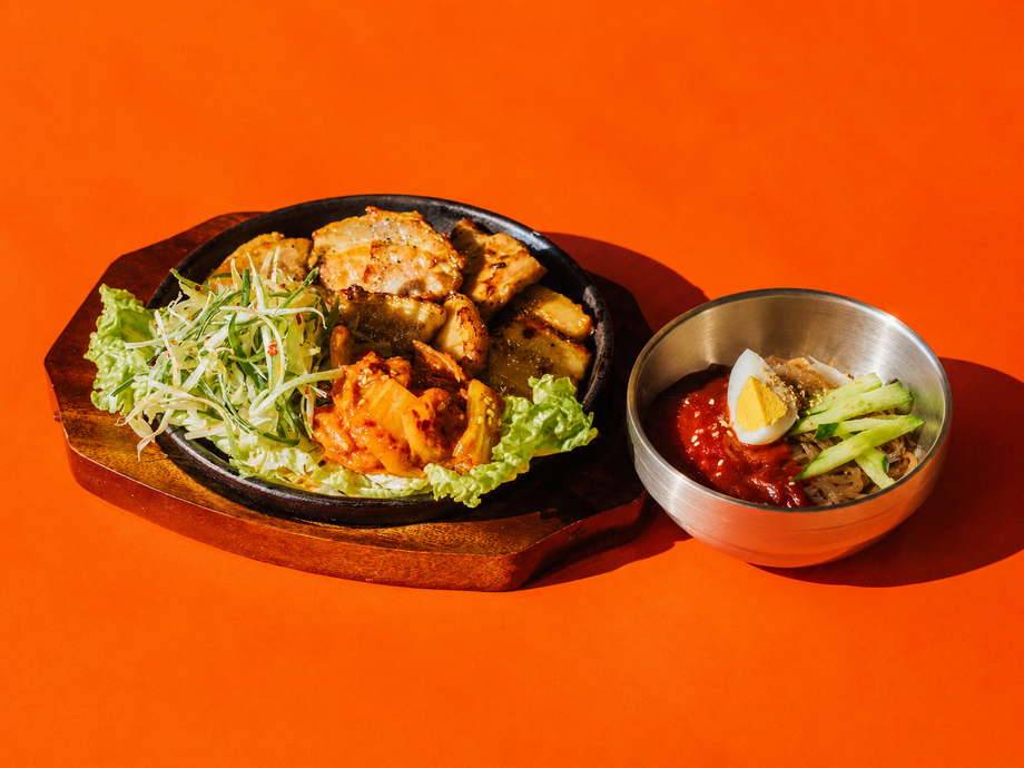 🉐サムギョプサル+ミニビビン麺