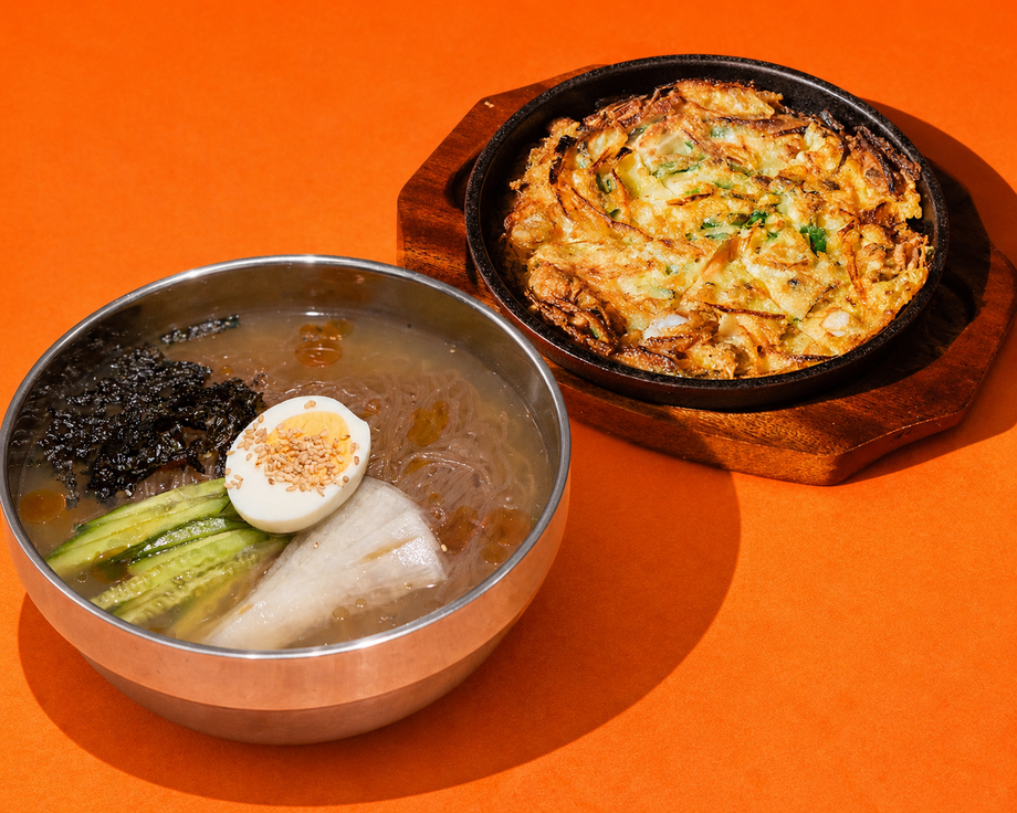 🉐冷麺+チヂミ