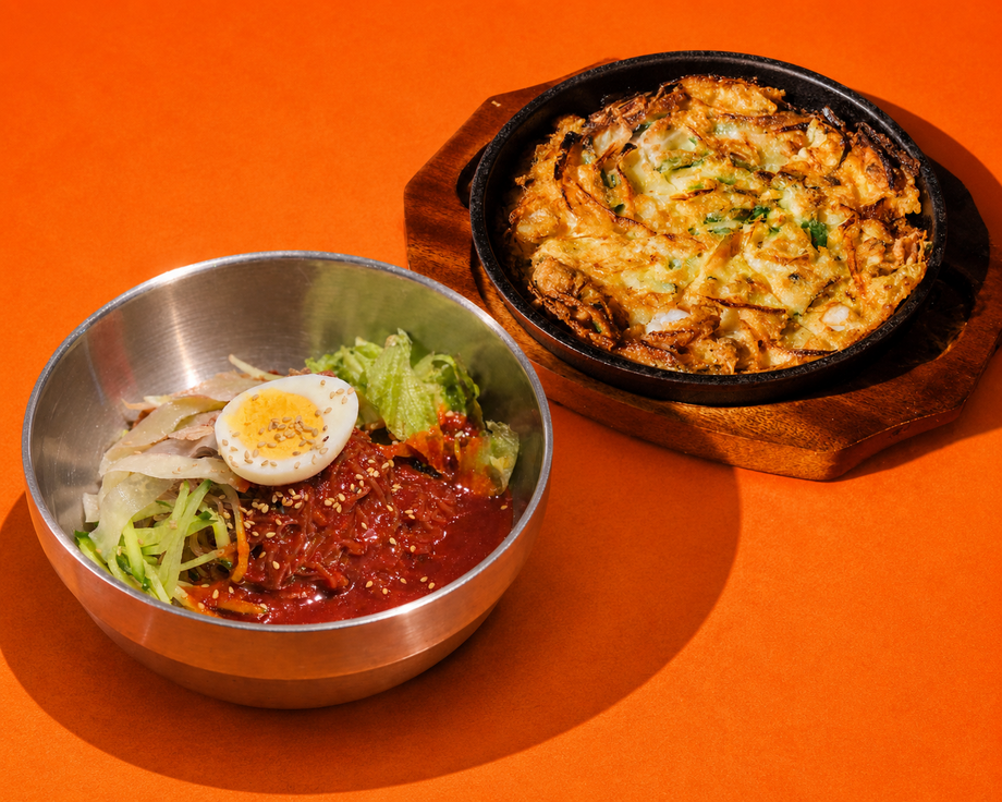 🉐ビビン麺+チヂミ