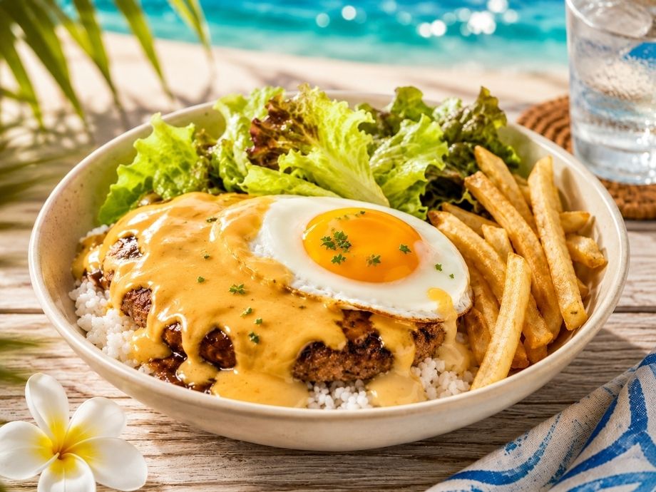 チーズロコモコ丼