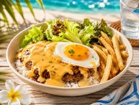 チーズロコモコ丼