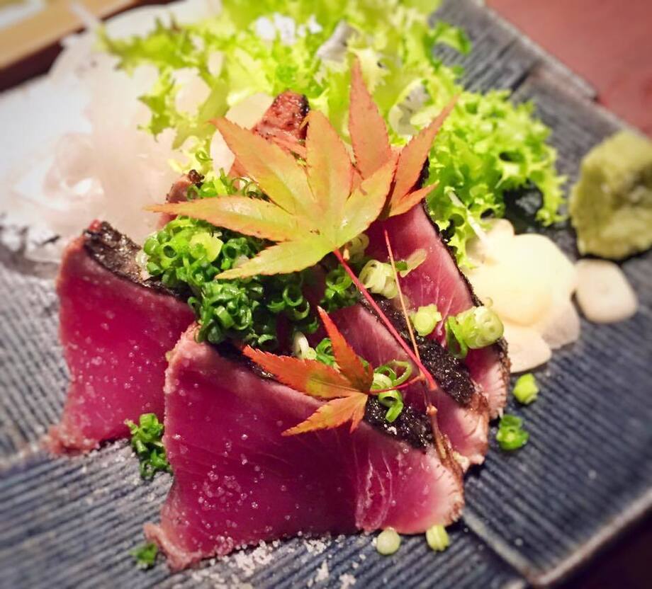 藁焼きカツオたたき