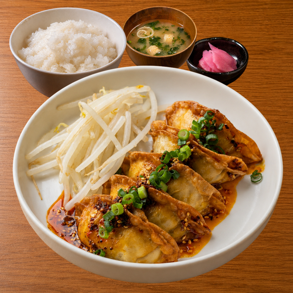 揚げ餃子定食