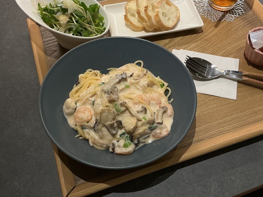 濃厚明太子クリームパスタ