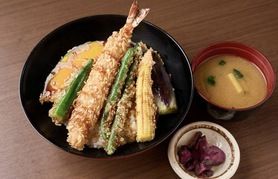 夏の米ぷら丼