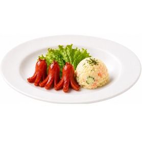 懐かしのタコさんウィンナーと自家製ポテサラ