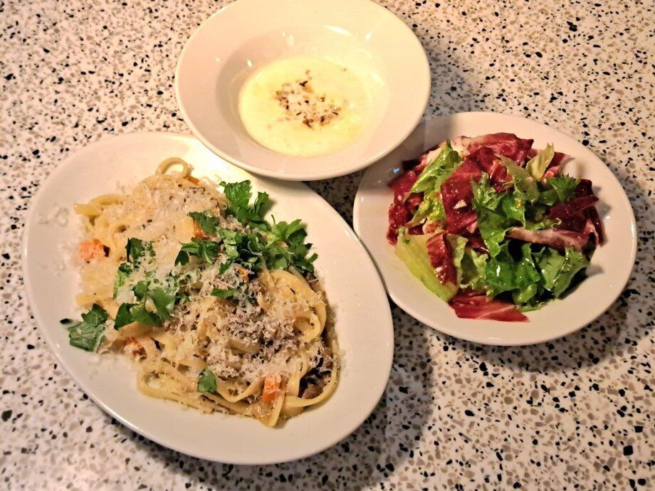 牛肉と黒胡椒のパスタセット